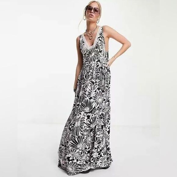 New Women's Free People Tiers For
You Sleeveless Maxi Dress Size XS,S,M NWOT - Picture 1 of 14